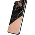 Black and Rose Gold Marble Split Galaxy S22 Skin